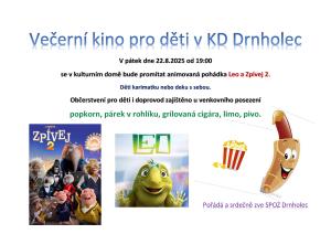 večerní kino pro děti